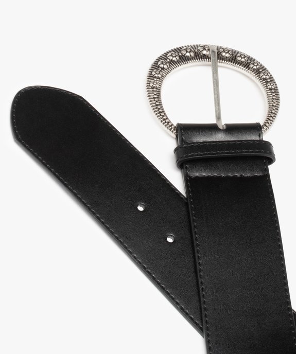 Ceinture femme très large avec boucle travaillée vue2 - GEMO (ACCESS) - GEMO