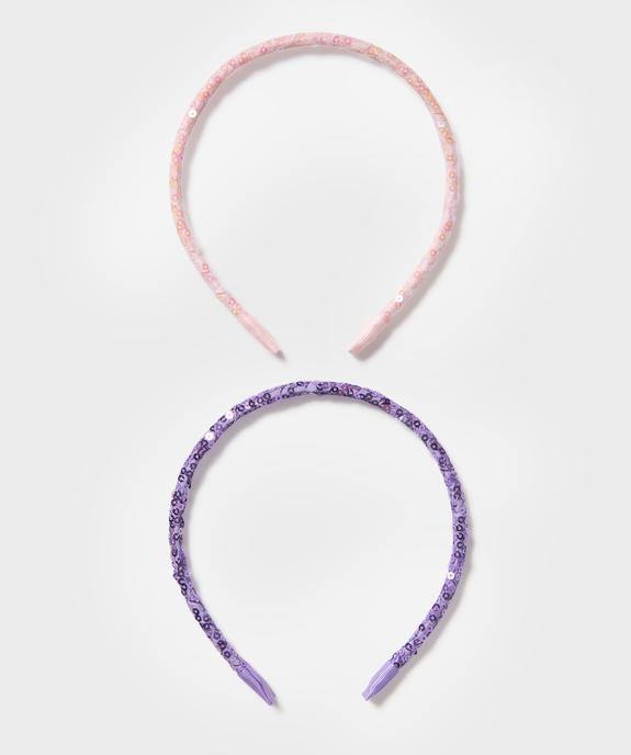 Serre-tête à sequins fille (lot de 2) vue1 - GEMO (ACCESS) - GEMO