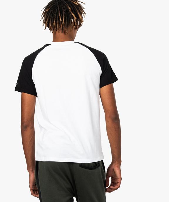 Tee-shirt homme bicolore à manches raglan courtes - Kwell by Soprano vue3 - KWELL - GEMO