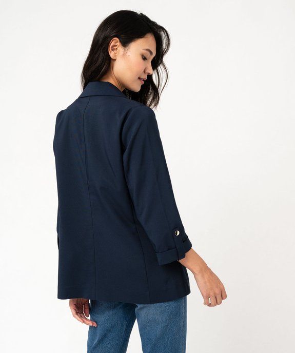 Veste de tailleur à manches 3/4 femme vue3 - GEMO(FEMME PAP) - GEMO