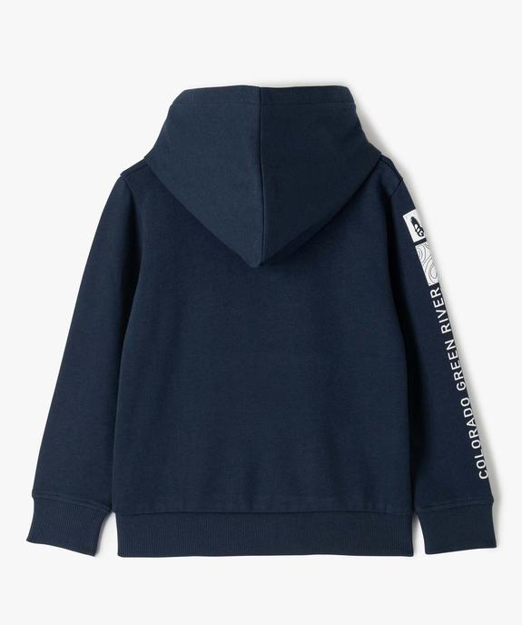 Sweat garçon à capuche en molleton imprimé vue4 - GEMO (ENFANT) - GEMO