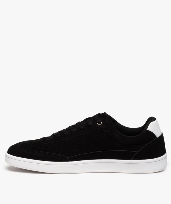 Baskets homme suédées à lacets style skateshoes vue3 - GEMO (SPORTSWR) - GEMO