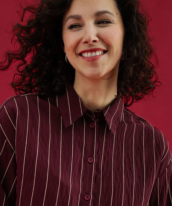 Chemise fluide à fines rayures femme vue4 - GEMO 4G FEMME - GEMO