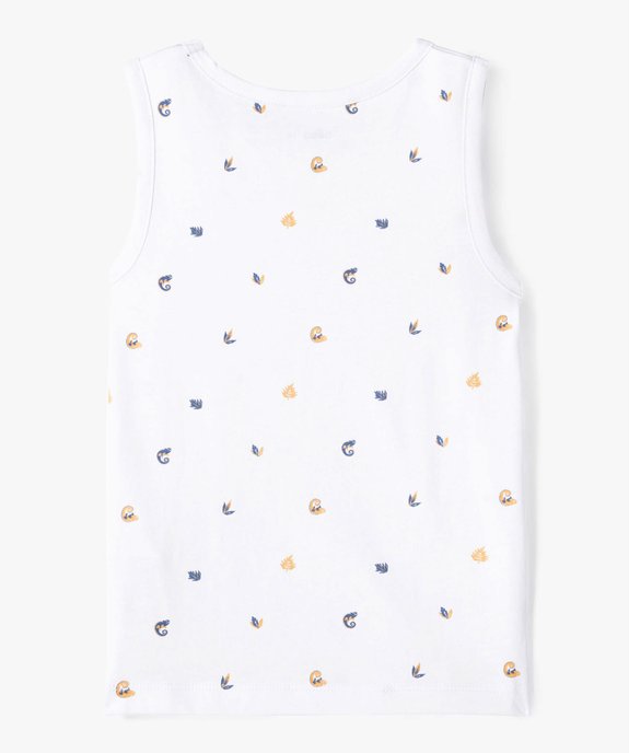 Débardeur garçon à motifs bicolores vue4 - GEMO (ENFANT) - GEMO