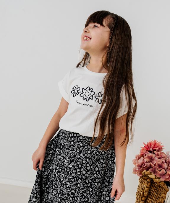 Tee-shirt manches courtes coupe oversize fille vue1 - GEMO 4G FILLE - GEMO