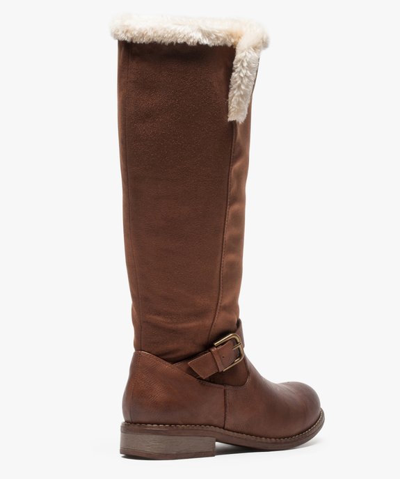 Bottes femme avec doublure chaude vue4 - GEMO (CASUAL) - GEMO