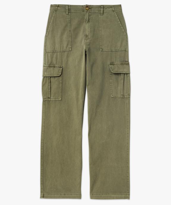 Pantalon cargo multi poches femme vue4 - GEMO 4G FEMME - GEMO