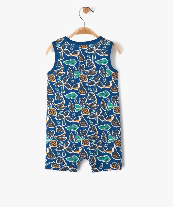 Combishort imprimé en coton bébé garçon vue3 - GEMO(BEBE DEBT) - GEMO