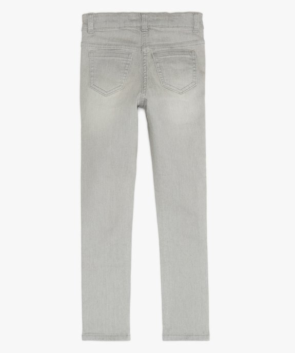 Jean fille coupe skinny en matière extensible vue4 - GEMO (ENFANT) - GEMO