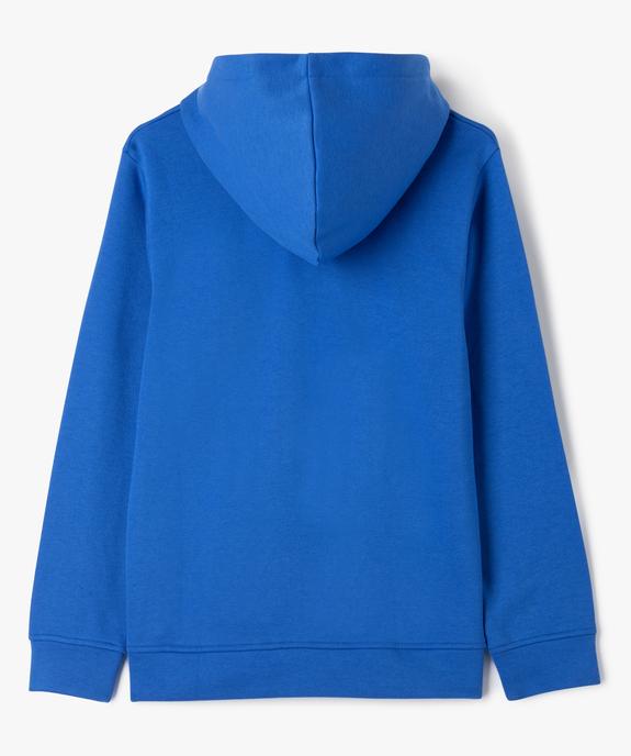 Sweat à capuche avec inscription garçon vue3 - GEMO (JUNIOR) - GEMO