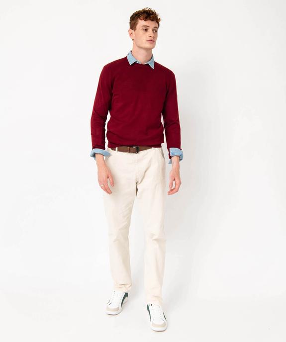 Pull en maille fine à col rond homme vue5 - GEMO 4G HOMME - GEMO