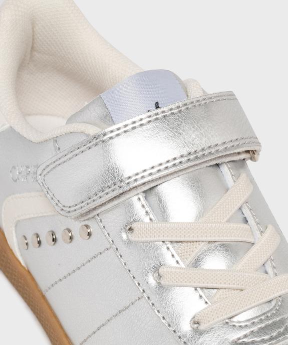 Baskets métallisées fermeture scratch fille - Chipie vue6 - CHIPIE - GEMO