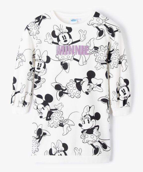 Robe fille en sweat molletonné à motif brillant - Disney vue2 - DISNEY DTR - GEMO
