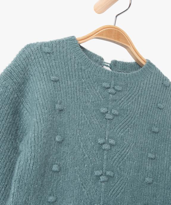 Robe pull en maille douce à relief bébé fille vue2 - GEMO(BEBE DEBT) - GEMO