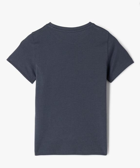 Tee-shirt manches courtes en coton imprimé garçon vue3 - GEMO 4G GARCON - GEMO