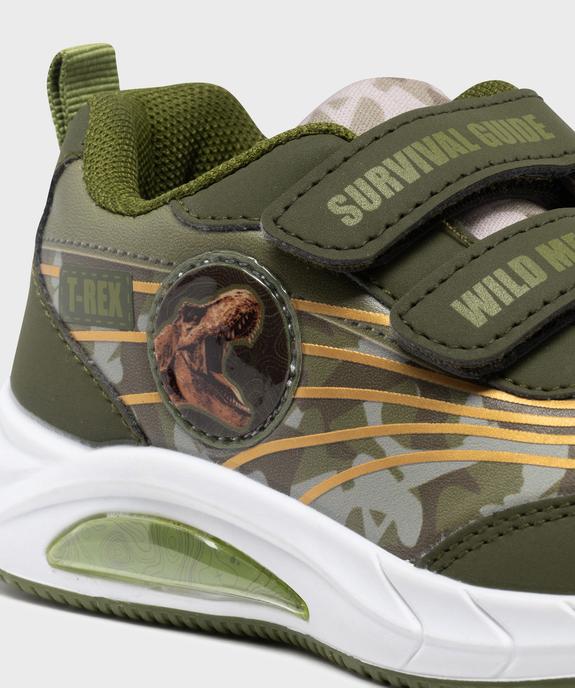 Baskets basses à scratch imprimé camo et T-rex garçon vue6 - JURASSIC WORLD - GEMO