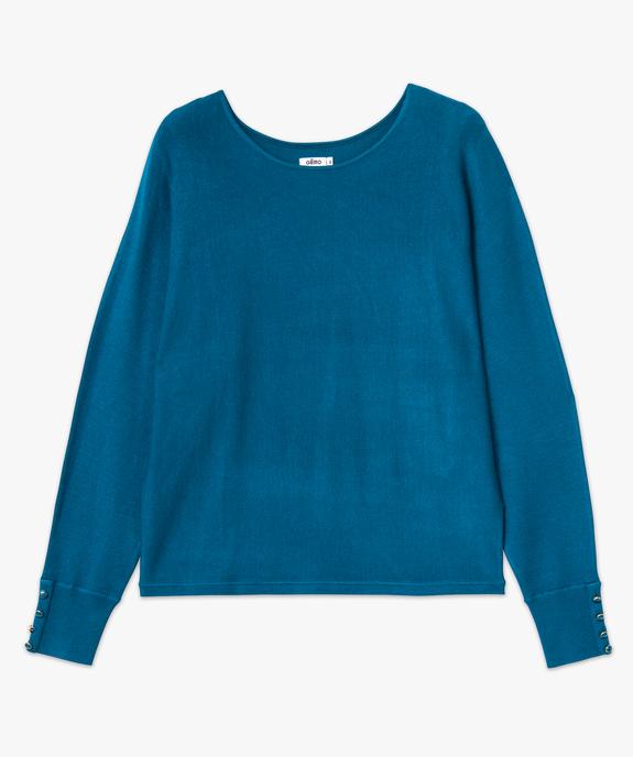 Pull fin à col rond et emmanchures chauve-souris femme vue4 - GEMO 4G FEMME - GEMO