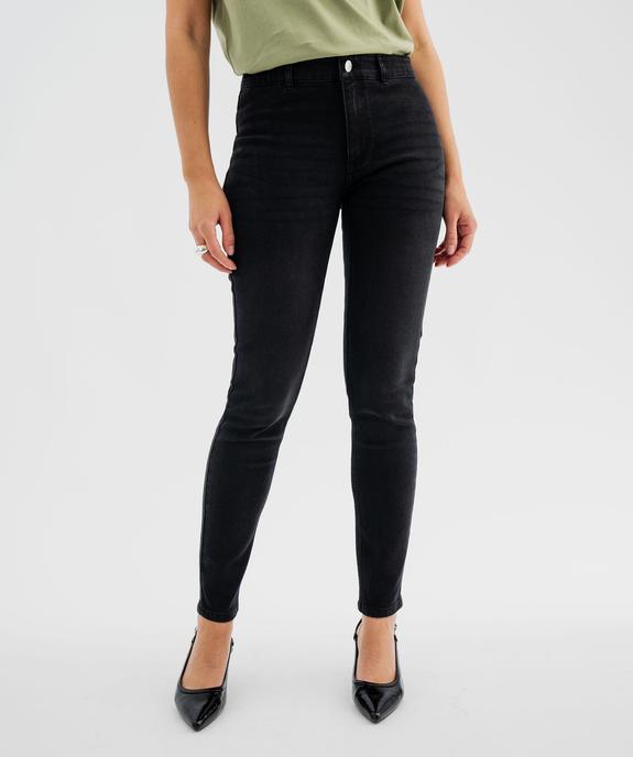 Jean skinny taille normale en denim de coton stretch femme vue1 - GEMO(FEMME PAP) - GEMO