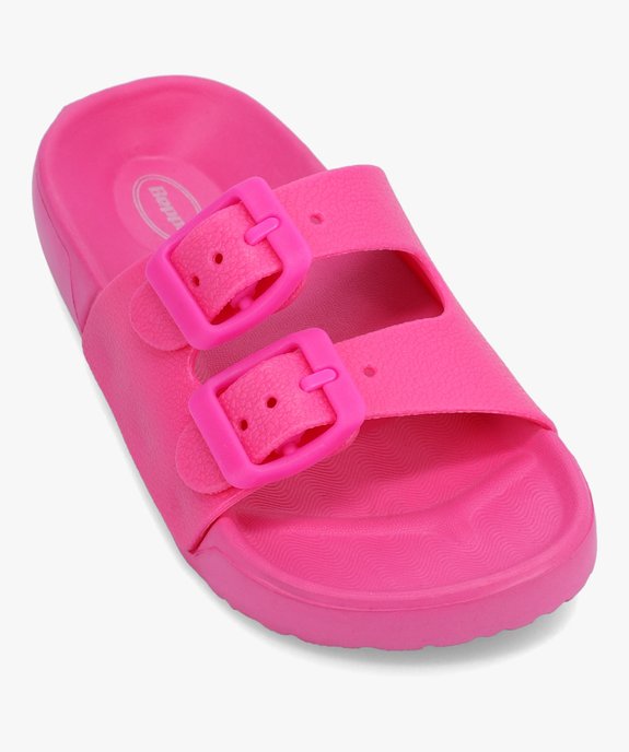 Mules de piscine fille unies à brides ajustables vue5 - GEMO (ENFANT) - GEMO