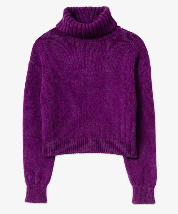 Pull femme à col roulé coupe courte vue4 - GEMO(FEMME PAP) - GEMO