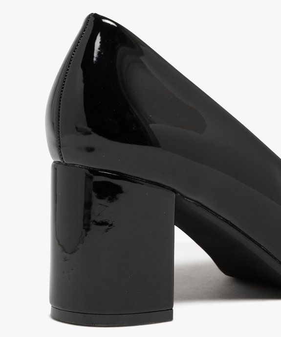 Escarpins vernis à large talon femme vue6 - GEMO(URBAIN) - GEMO