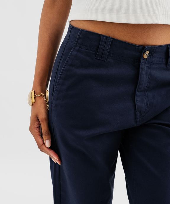 Pantalon chino en coton stretch femme vue2 - GEMO(FEMME PAP) - GEMO