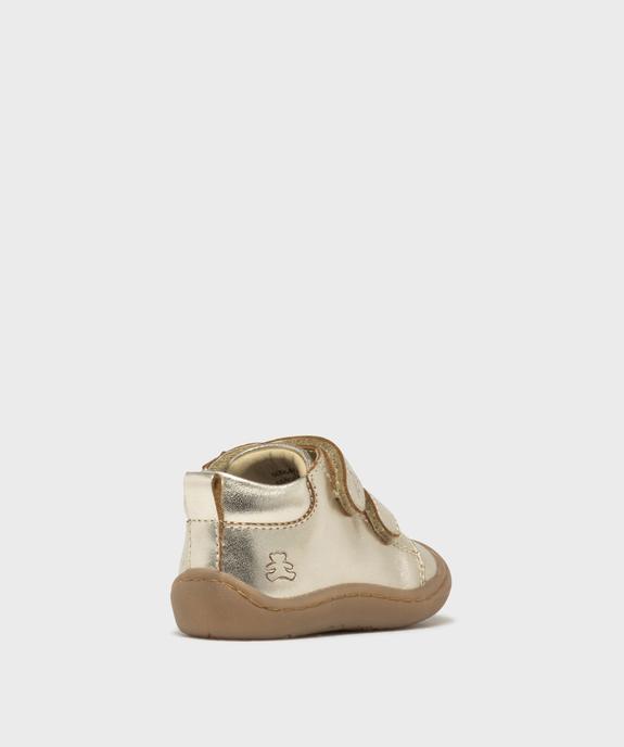 Chaussures premiers pas en cuir bébé fille - LuluCastagnette vue4 - LULUCASTAGNETTE - GEMO