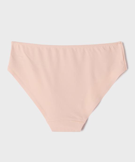 Culotte en microfibre sans coutures fille (lot de 2) vue3 - GEMO (JUNIOR) - GEMO