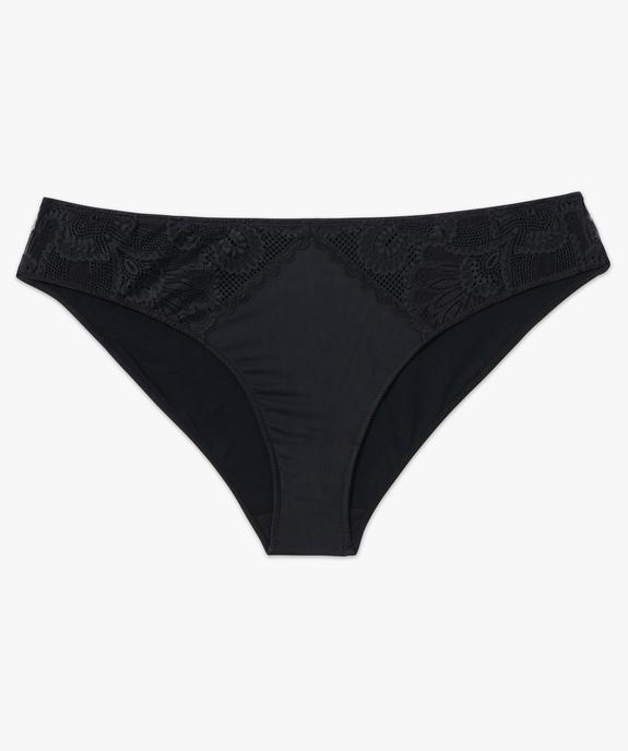 Culotte en microfibre et dentelle femme grande taille vue4 - GEMO(HOMWR FEM) - GEMO