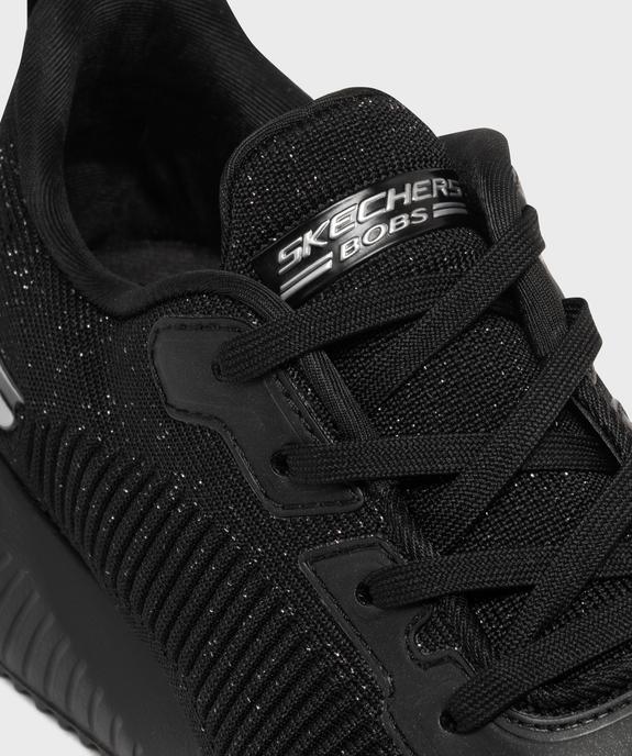 Baskets basses en mesh pailleté femme - Skechers vue6 - SKECHERS - GEMO