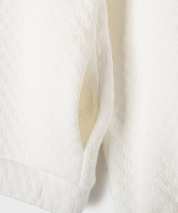 Sweat zippé en maille fantaisie fille vue2 - GEMO (ENFANT) - GEMO