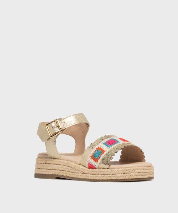 Sandales compensées à semelle de corde fille vue2 - LOVELY WINGS - GEMO