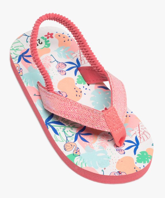 Tongs fille à entre-doigts irisé et bride élastiquée vue5 - GEMO (ENFANT) - GEMO