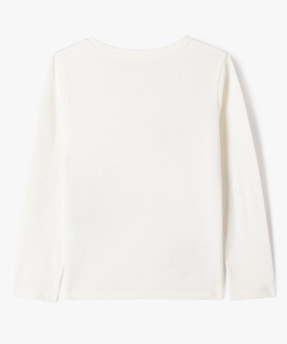 Tee-shirt manches longues à sequins réversibles brillants fille vue3 - GEMO 4G FILLE - GEMO