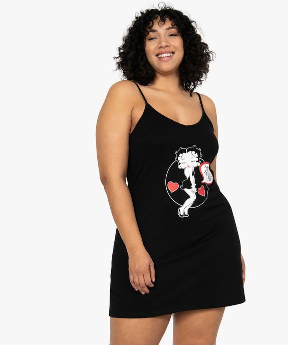 Nuisette femme imprimée à fines bretelles – Betty Boop vue1 - BETTY BOOP - GEMO