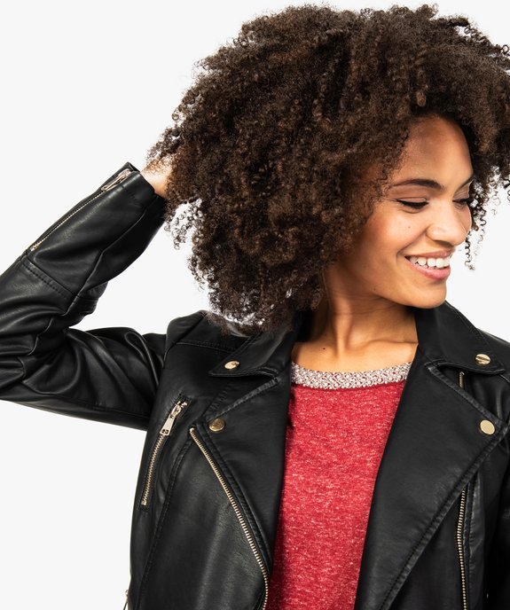 Blouson en similicuir vue2 - GEMO(FEMME PAP) - GEMO