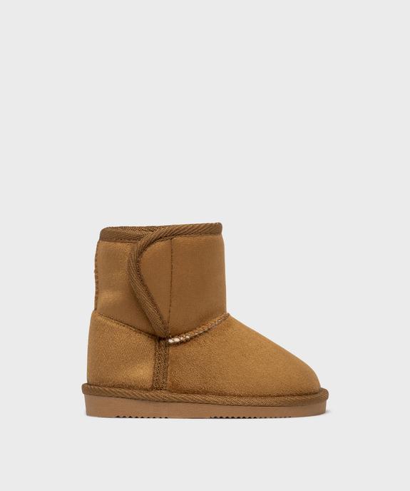 Boots fourrés fermeture scratch bébé fille - Lovely Wings vue1 - LOVELY WINGS - GEMO