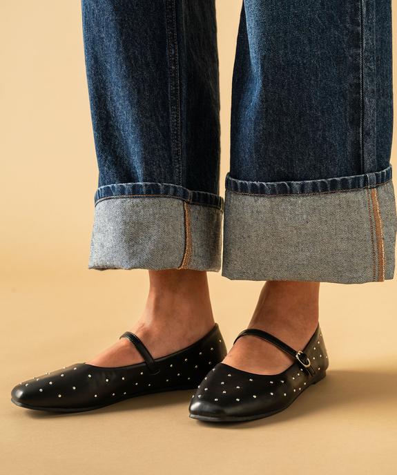 Ballerines à bout carré avec clous métalliques femme - Follow Me vue1 - FOLLOW ME - GEMO