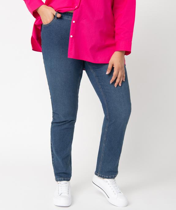 Jean femme grande taille extensible coupe Slim vue1 - GEMO (G TAILLE) - GEMO