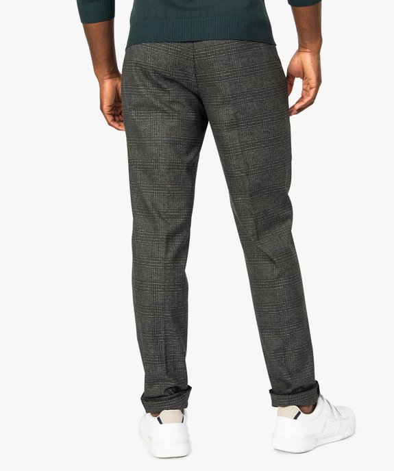 Pantalon homme à carreaux vue3 - GEMO (HOMME) - GEMO