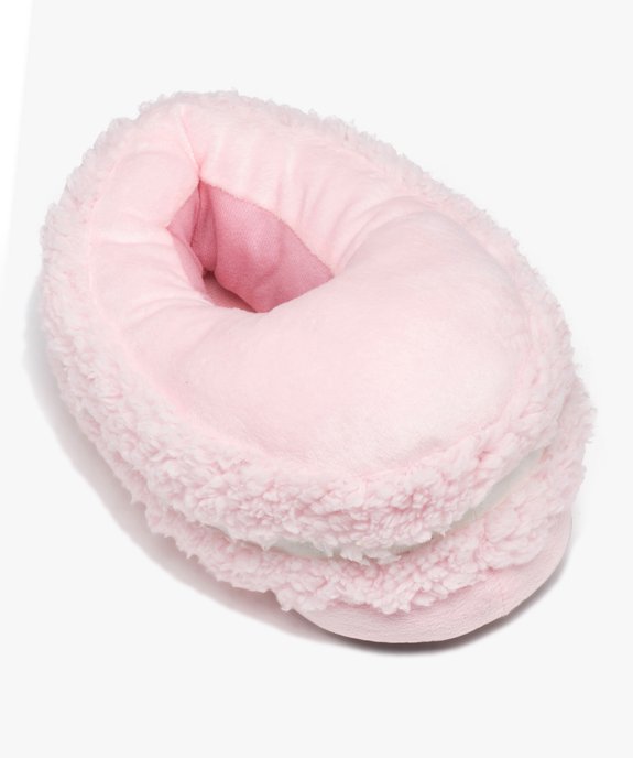 Chaussons femme volumineux en forme de macaron vue5 - GEMO(HOMWR FEM) - GEMO