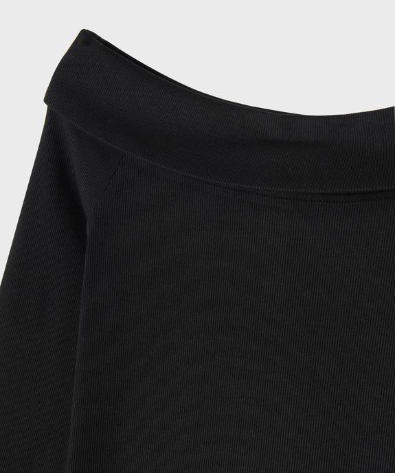 Tee-shirt manches longues à col Bardot fille vue2 - GEMO 4G FILLE - GEMO