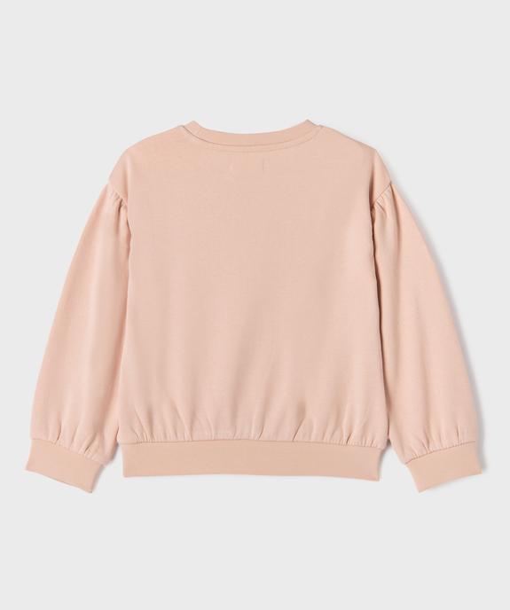 Sweat ample avec détails froncés fille vue6 - GEMO 4G FILLE - GEMO