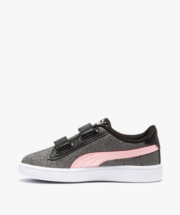 Baskets fille brillantes à scratchs – Puma Smash vue3 - PUMA - GEMO