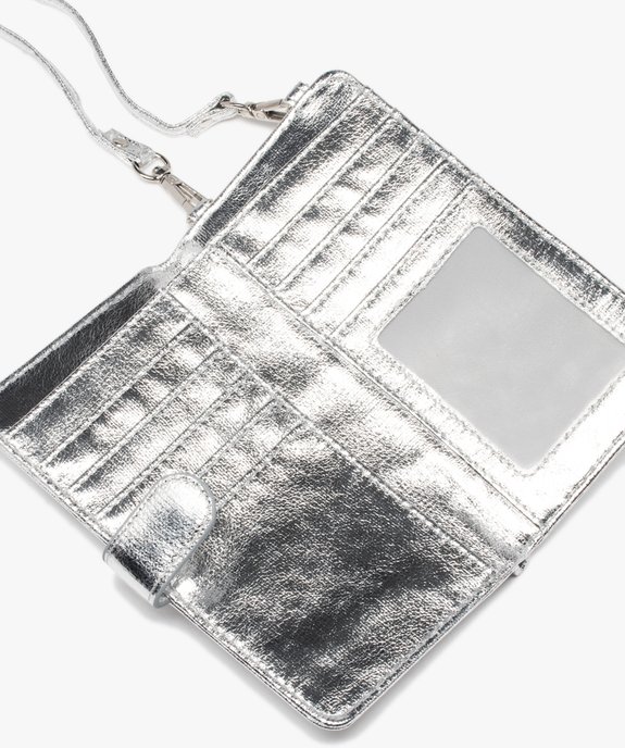 Pochette à bandoulière compagnon avec étui smartphone brillant femme vue3 - GEMO (ACCESS) - GEMO