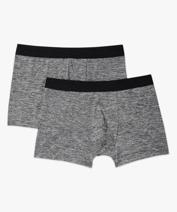 Boxers en microfibre avec large ceinture homme (lot de 2) vue5 - GEMO(HOMWR HOM) - GEMO