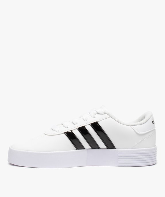 Baskets femme bicolores à lacets – Adidas Courtbold vue3 - ADIDAS - GEMO