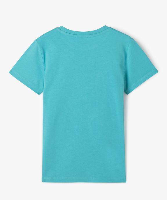 Tee-shirt manches courtes à motif en sequins réversibles garçon vue3 - GEMO 4G GARCON - GEMO