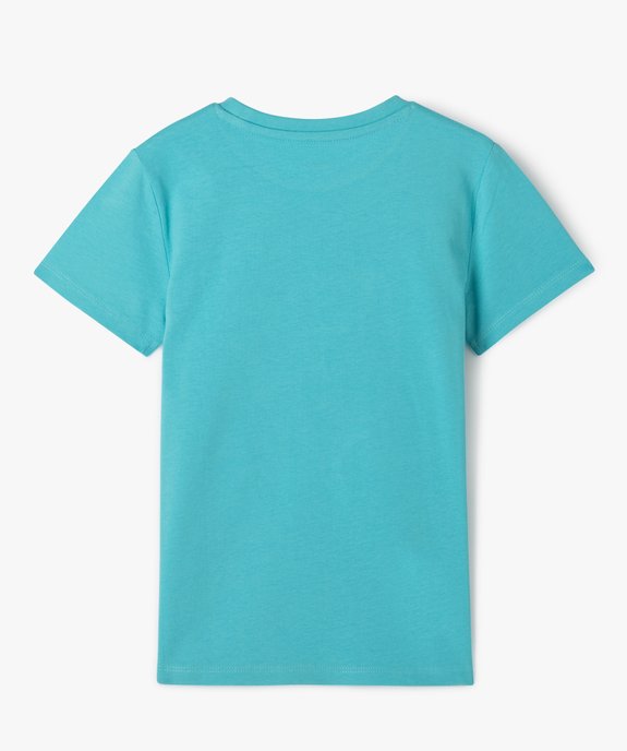 Tee-shirt manches courtes à motif en sequins réversibles garçon vue3 - GEMO 4G GARCON - GEMO