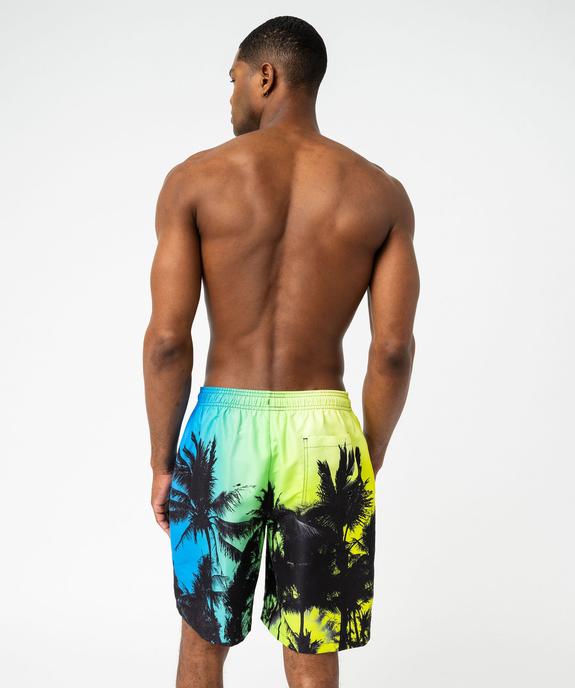 Short de surf imprimé palmiers homme vue3 - GEMO 4G HOMME - GEMO